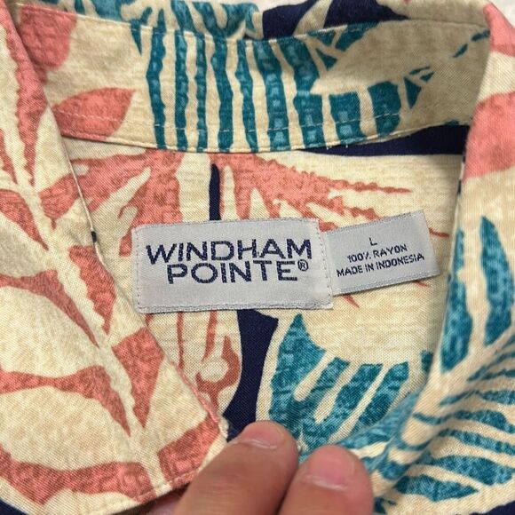 Windham Pointe Hawaiian Shirt Men’s Size L - Picture 3 of 5
